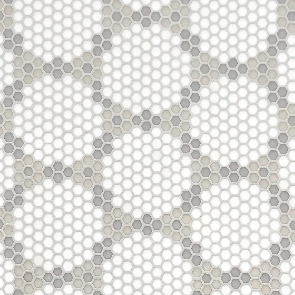Bourges Country, Hexagon Mosaic - Glass Tile