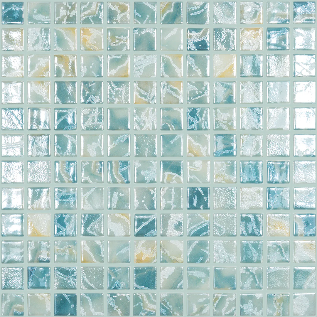 Breeze Lagoon, 1" x 1" - Glass Tile