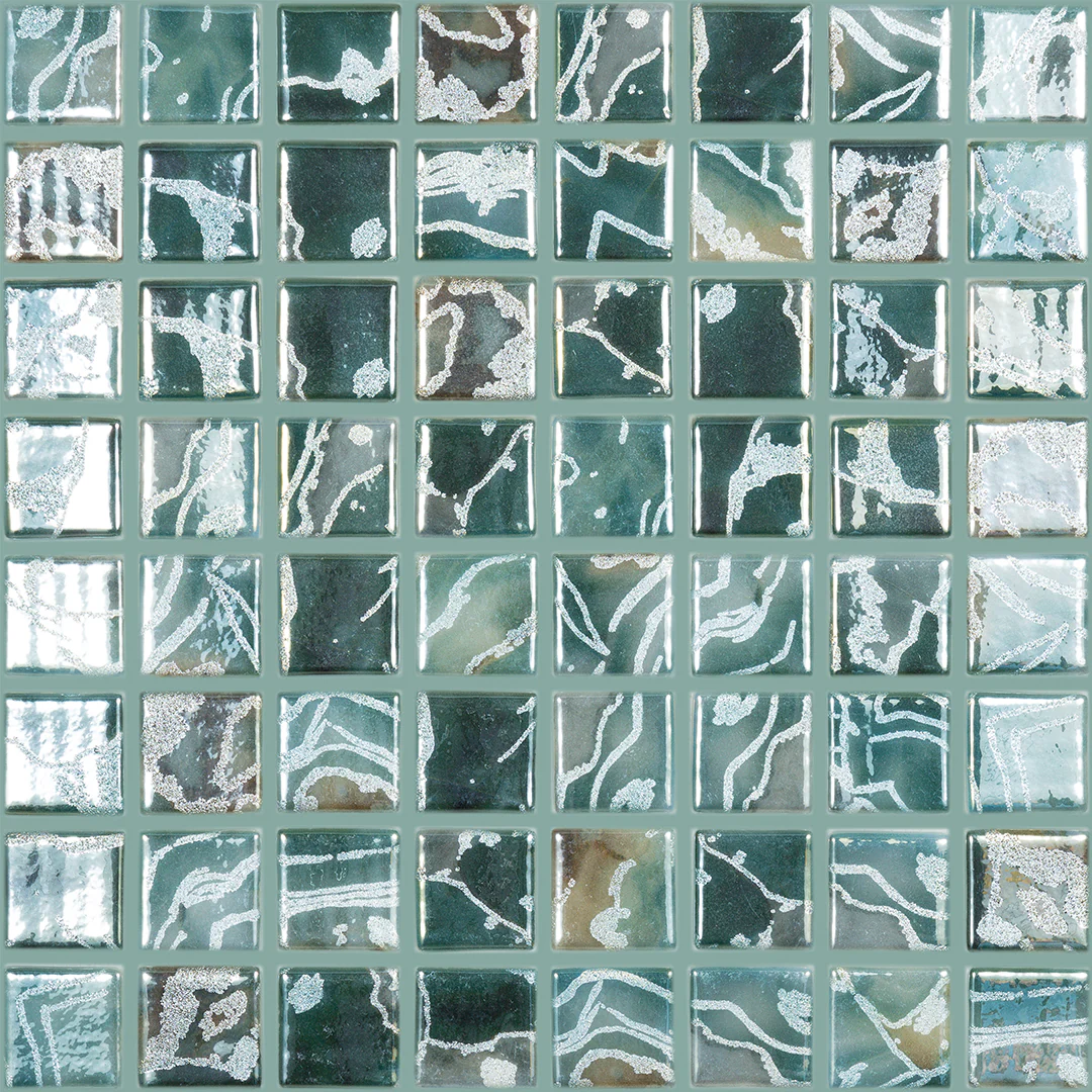Breeze Lake, 1.5" x 1.5" - Glass Tile