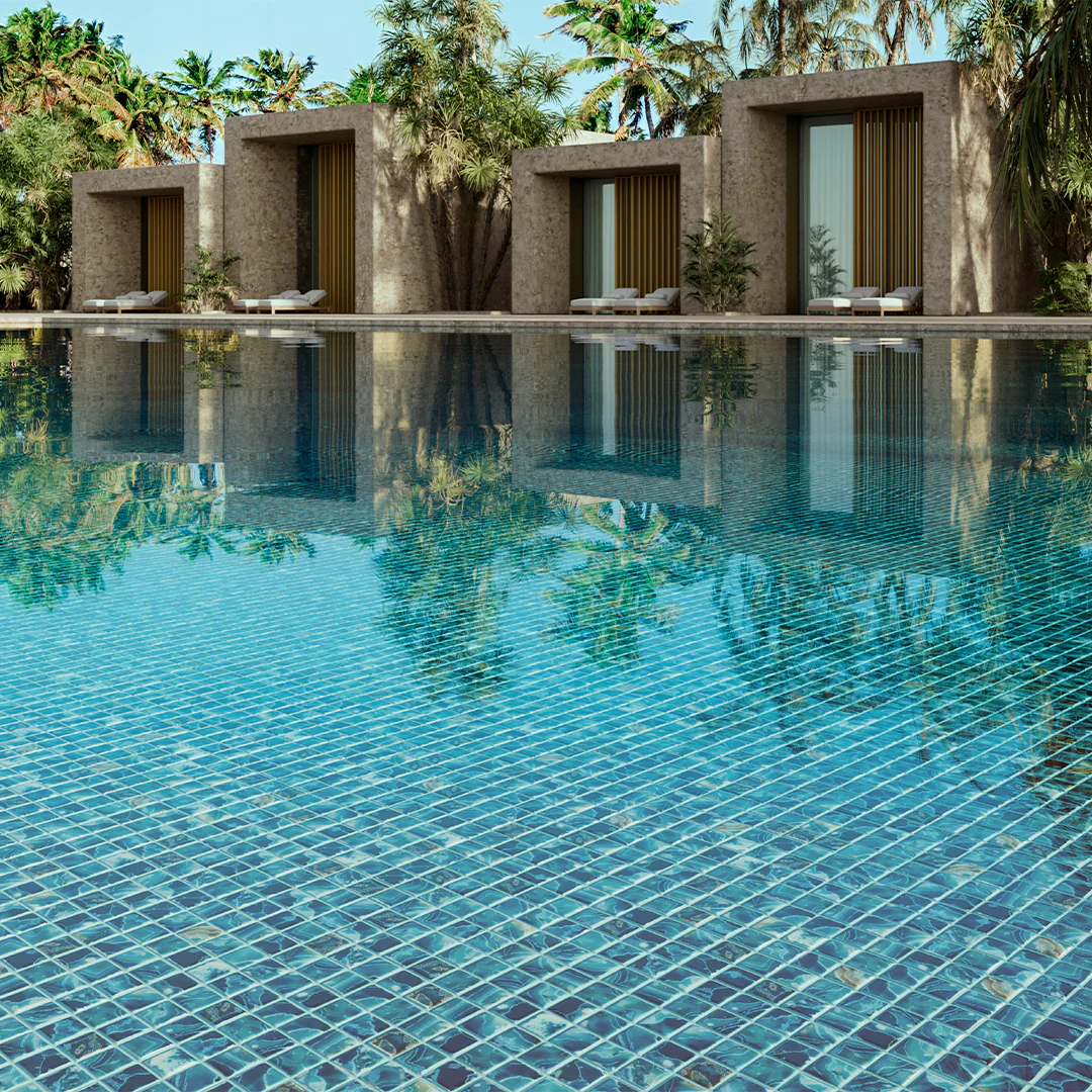 Breeze Ocean, 1.5" x 1.5" - Glass Tile - Image 2