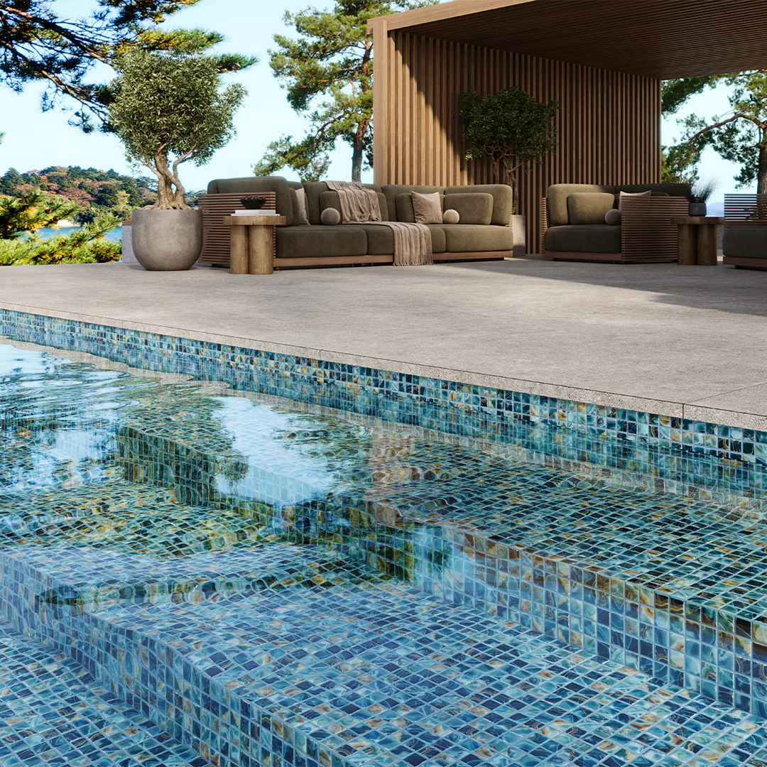 Breeze Ocean, 1" x 1" - Glass Tile - Image 2
