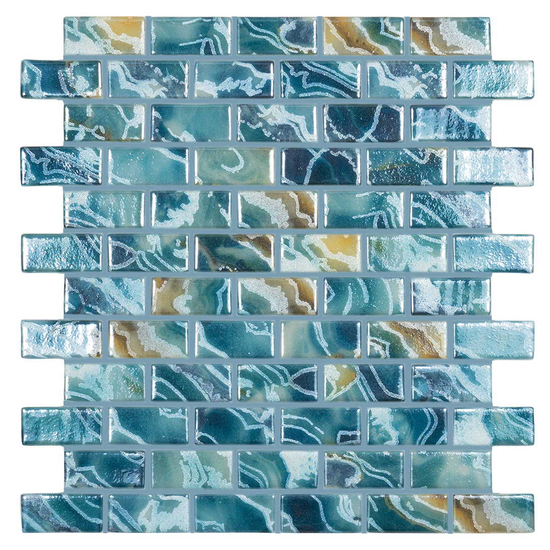 Breeze Ocean, 1" x 2" - Glass Tile