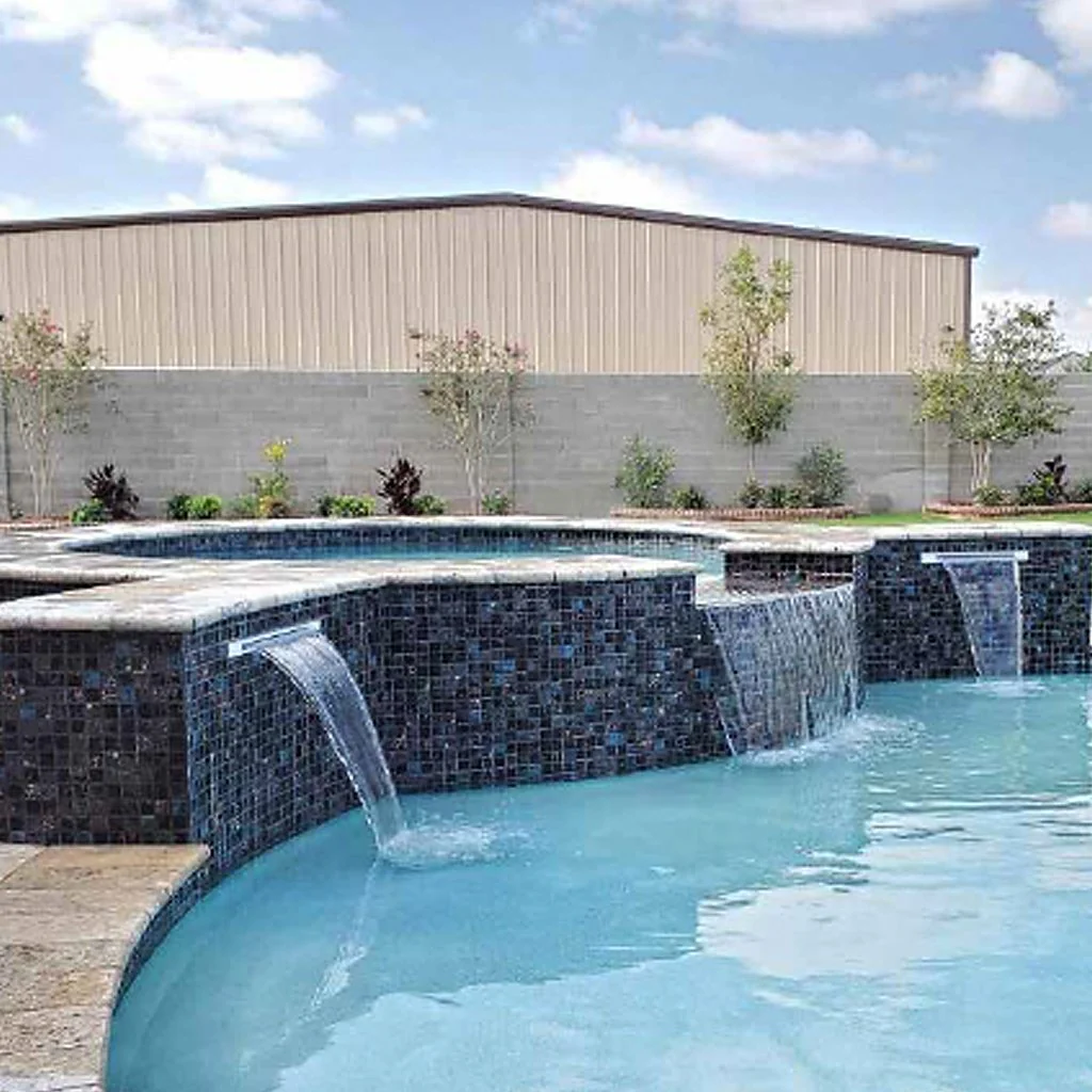 Bronze Blend, 1-1/8" x 1-1/8" - Porcelain Pool Tile - Image 3