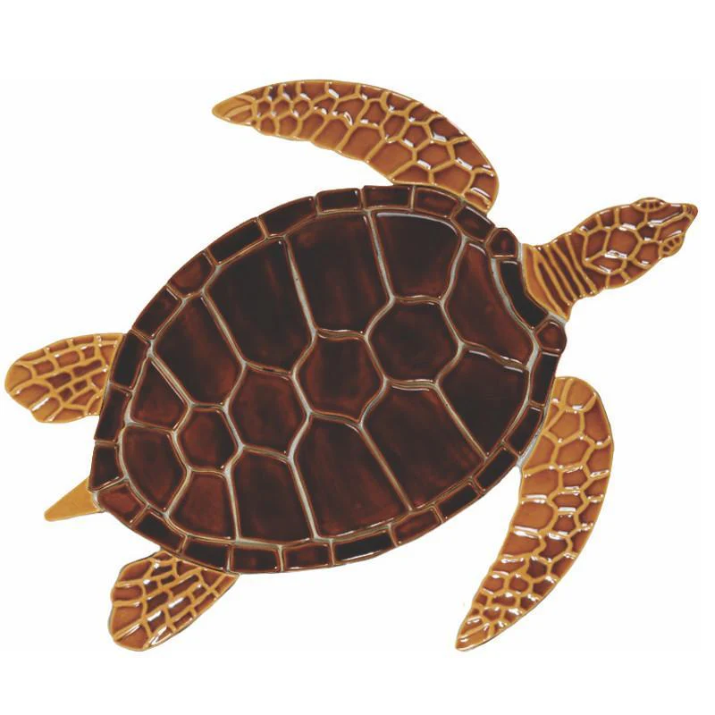 Brown Sea Turtle, 5" - Pool Mosaic
