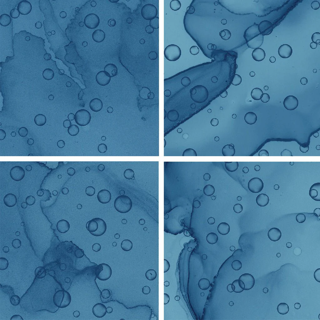 Bubbles Blue, 6" x 6" - Porcelain Tile