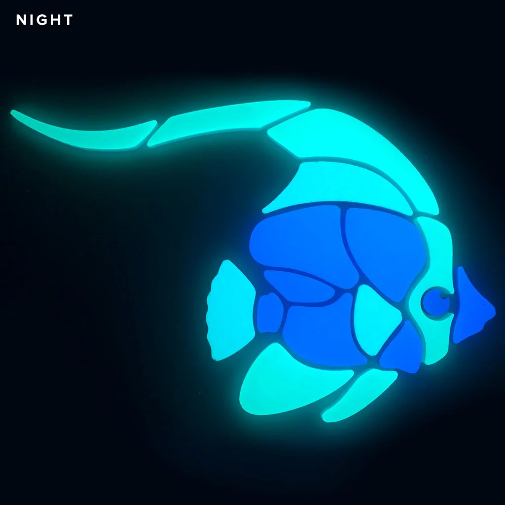 Butterfly Fish - Glow in the Dark Pool Mosaic - Image 2