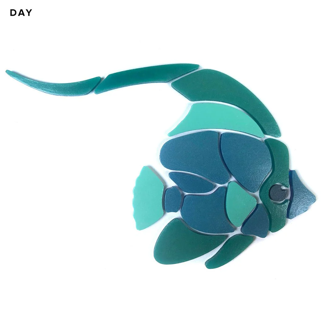 Butterfly Fish - Glow in the Dark Pool Mosaic - Image 3
