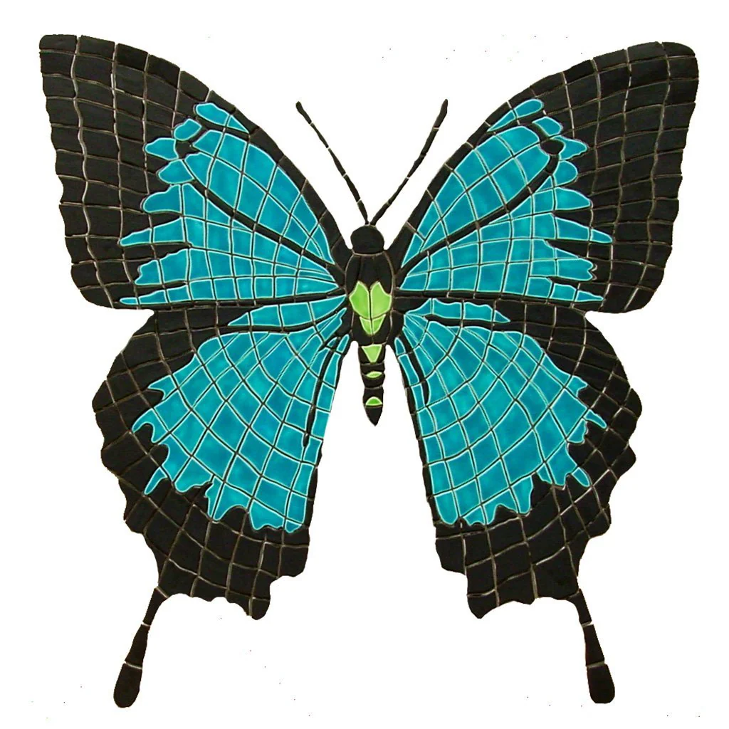 Butterfly, Papilio Ulysses (Special Order) - Pool Mosaic