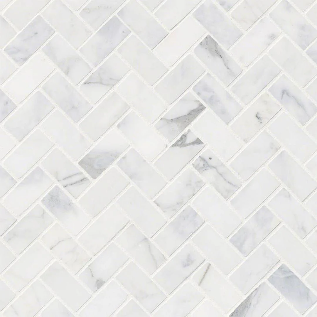 Calacatta Cressa Herringbone - Stone Tile