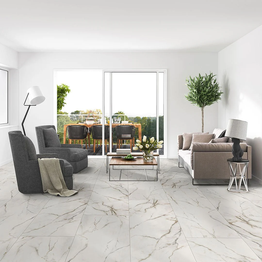 Calacatta Lucca Matte, 24" x 48" - Porcelain Tile - Image 3