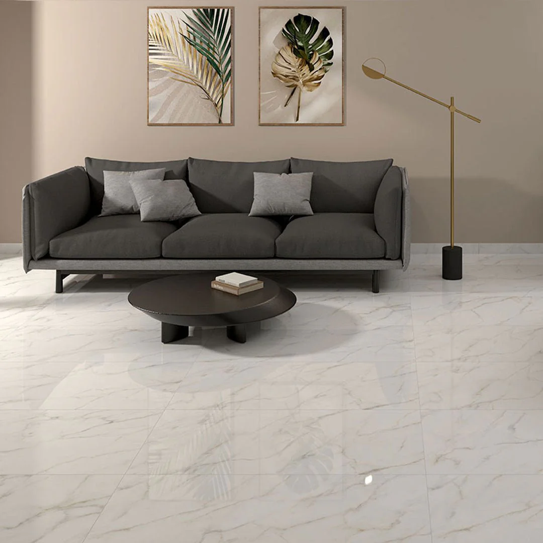 Calacatta Lucca Polished, 24" x 48" - Porcelain Tile - Image 2