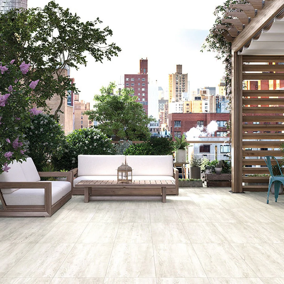 Caldera Blanca, 16" x 47" - 2CM Outdoor Porcelain Paver - Image 4