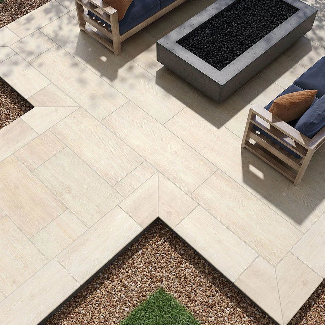Caldera Blanca, 16" x 47" - 2CM Outdoor Porcelain Paver - Image 8
