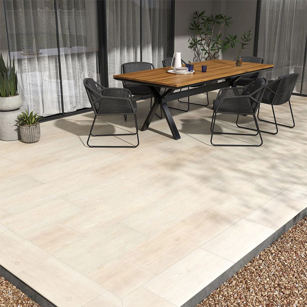 Caldera Blanca, 16" x 47" - 2CM Outdoor Porcelain Paver - Image 9
