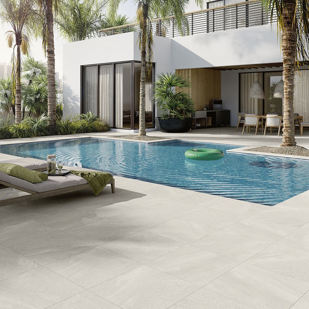 Cape Cod White, 24" x 24" - 2CM Outdoor Porcelain Paver - Image 2