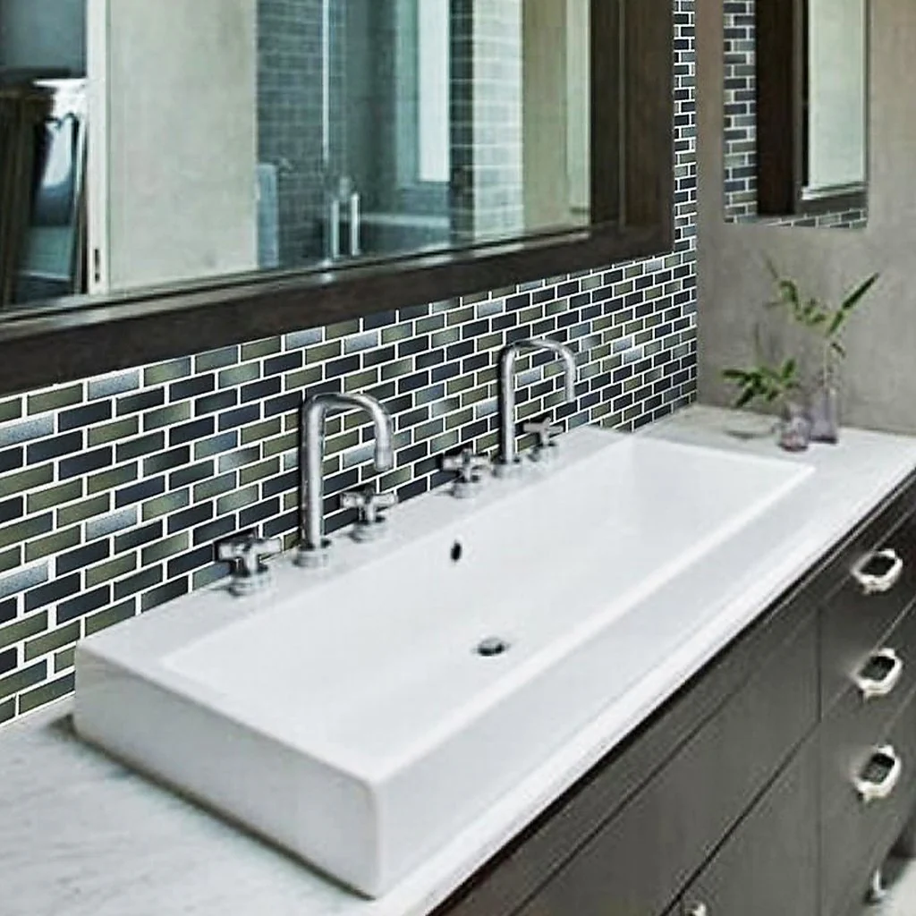 Captain Blue, 7/8" x 1-7/8" - Porcelain Pool Tile - Image 2