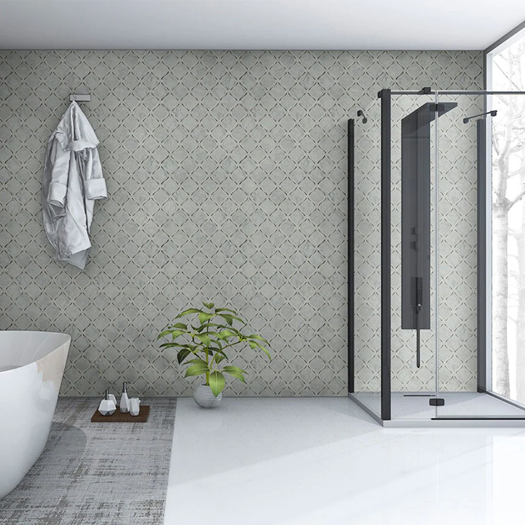 Carrara White Danza Arabesque - Stone Tile - Image 3