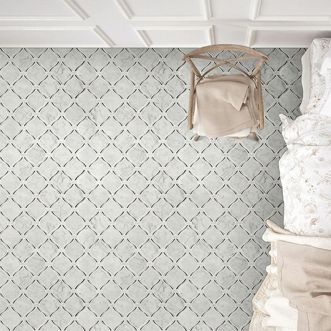 Carrara White Danza Arabesque - Stone Tile - Image 5