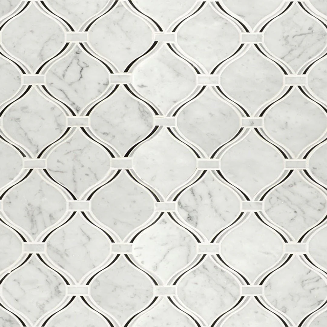 Carrara White Danza Arabesque - Stone Tile - Image 6