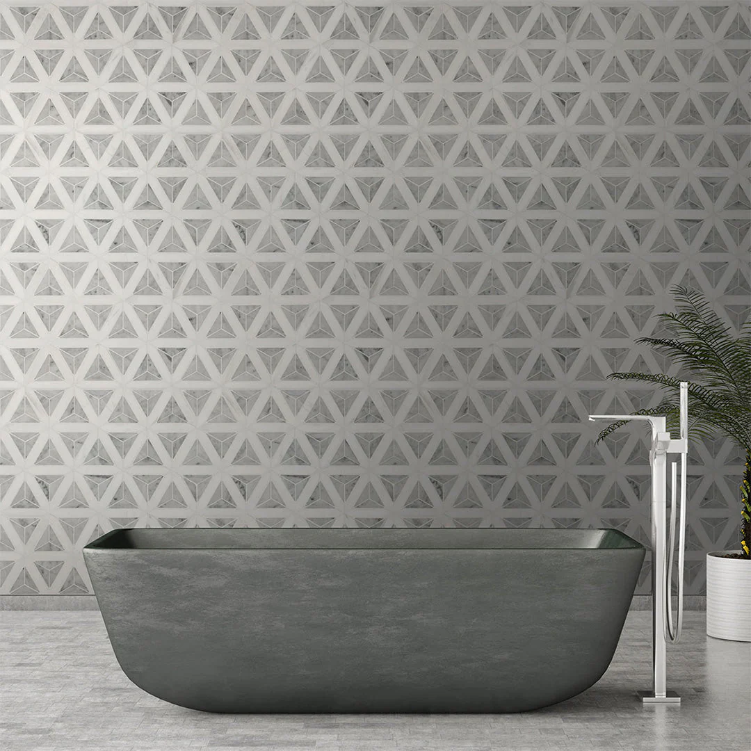 Carrara White Faceted - Stone Tile - Image 3
