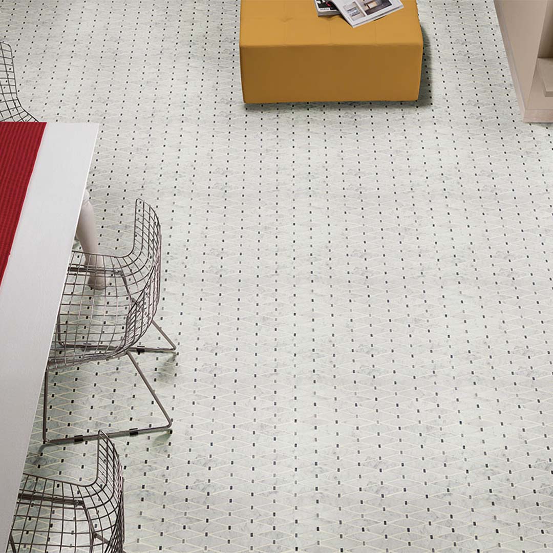 Carrara White Marbella Diamond - Stone Tile - Image 3