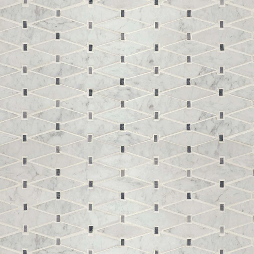 Carrara White Marbella Diamond - Stone Tile - Image 4