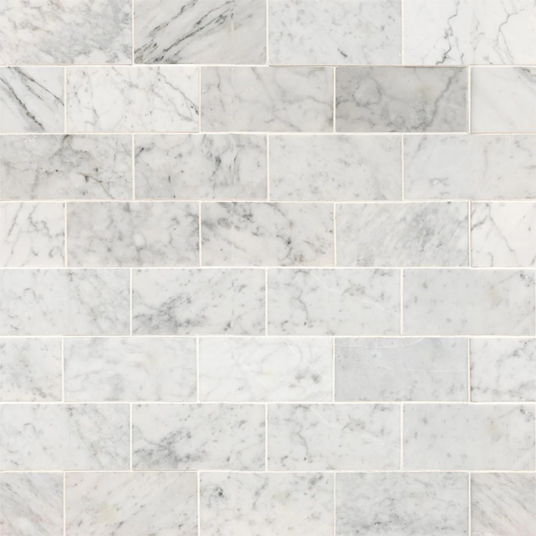 Carrara White Marble, 3" x 6" - Stone Tile - Image 3