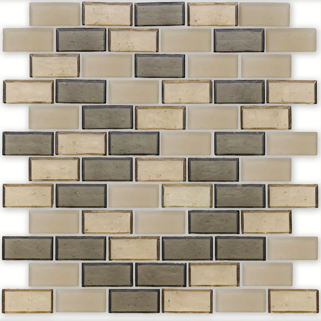 Castle, 1" x 2" Staggered - Glass Tile