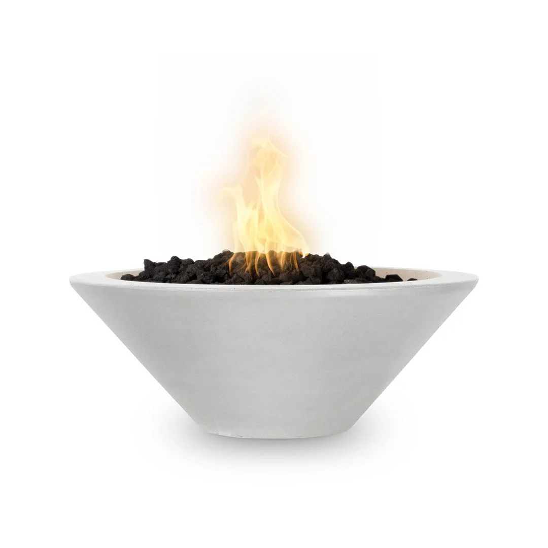 Cazo 31" Round Fire Bowl - GFRC Concrete - Fire Feature - Image 10