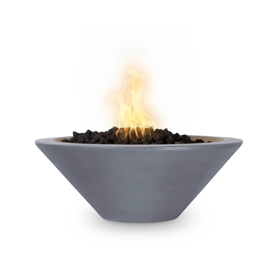 Cazo 31" Round Fire Bowl - GFRC Concrete - Fire Feature - Image 9