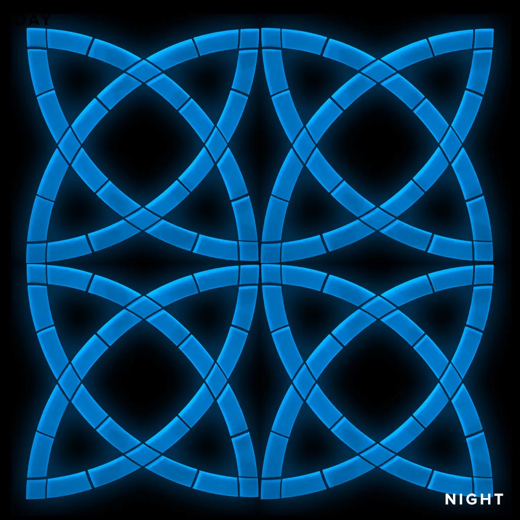 Celtic Knot, 4-Pack - Glow in the Dark Pool Mosaics - Image 2