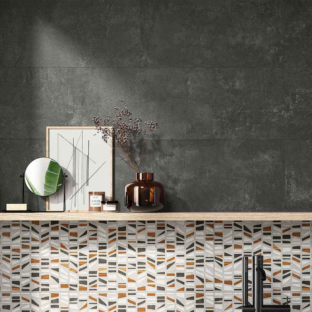 Classic Graphite, 12" x 24" - Porcelain Tile - Image 2