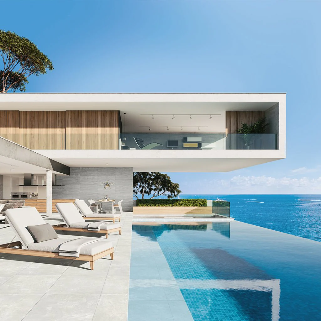 Classic White, 24" x 24" - 2CM Outdoor Porcelain Paver - Image 2