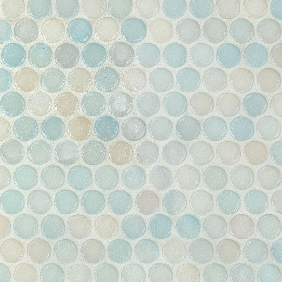 Clearwater, Penny Round Mosaic - Glass Tile - Image 3
