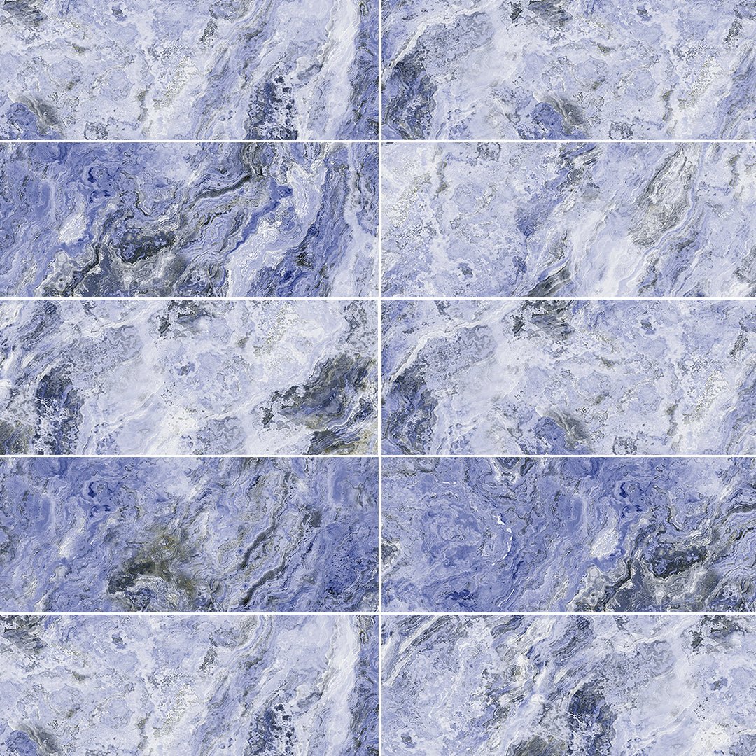 Cloud Cobalt, 6" x 20" - Porcelain Tile