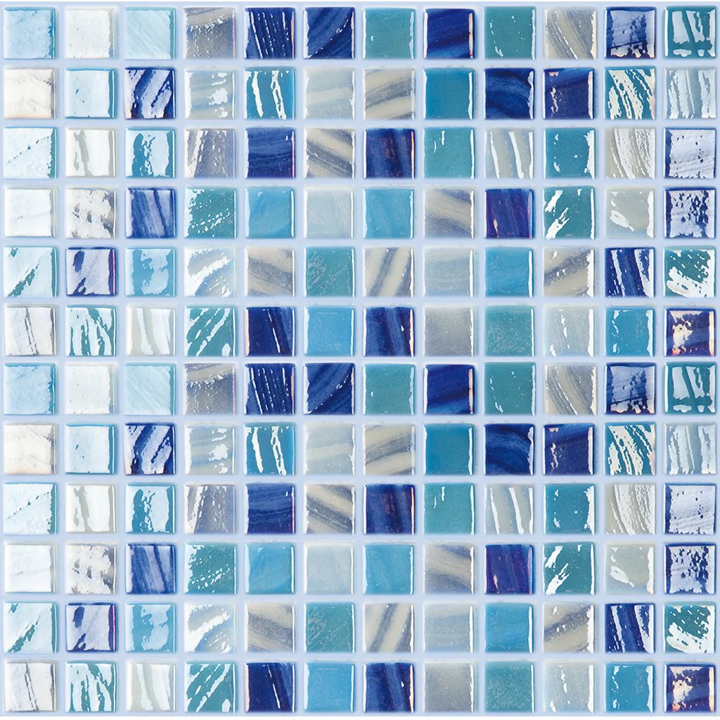 Cloud Mix, 1" x 1" - Glass Tile