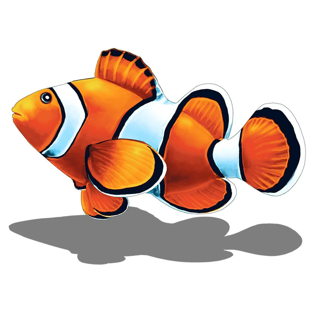 Clown Fish w/Shadow - Pool Mosaic