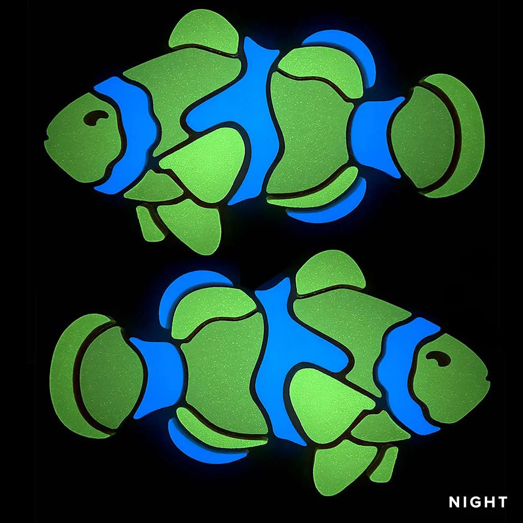 Clownfish, Left and Right - Glow in the Dark Pool Mosaics - Image 2