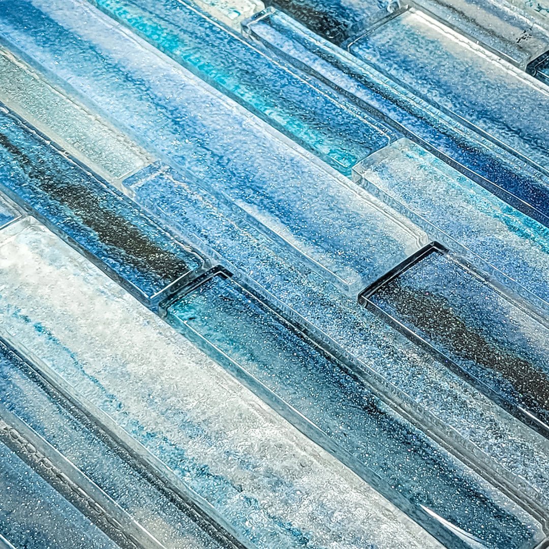 Coastal Sands Tidal Blue, Mixed - Glass Tile - Image 2