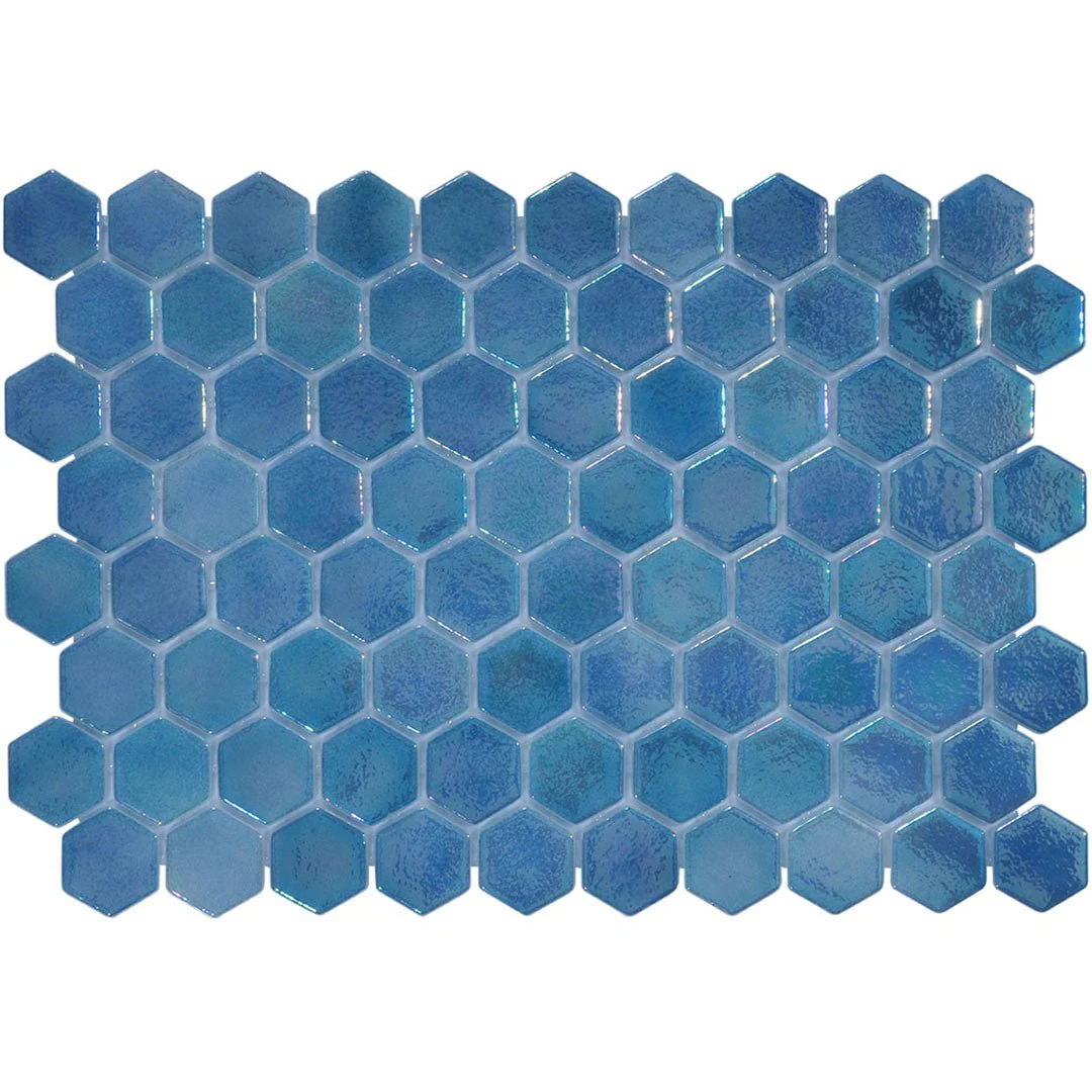 Coastline, Hexagon Mosaic - Glass Tile