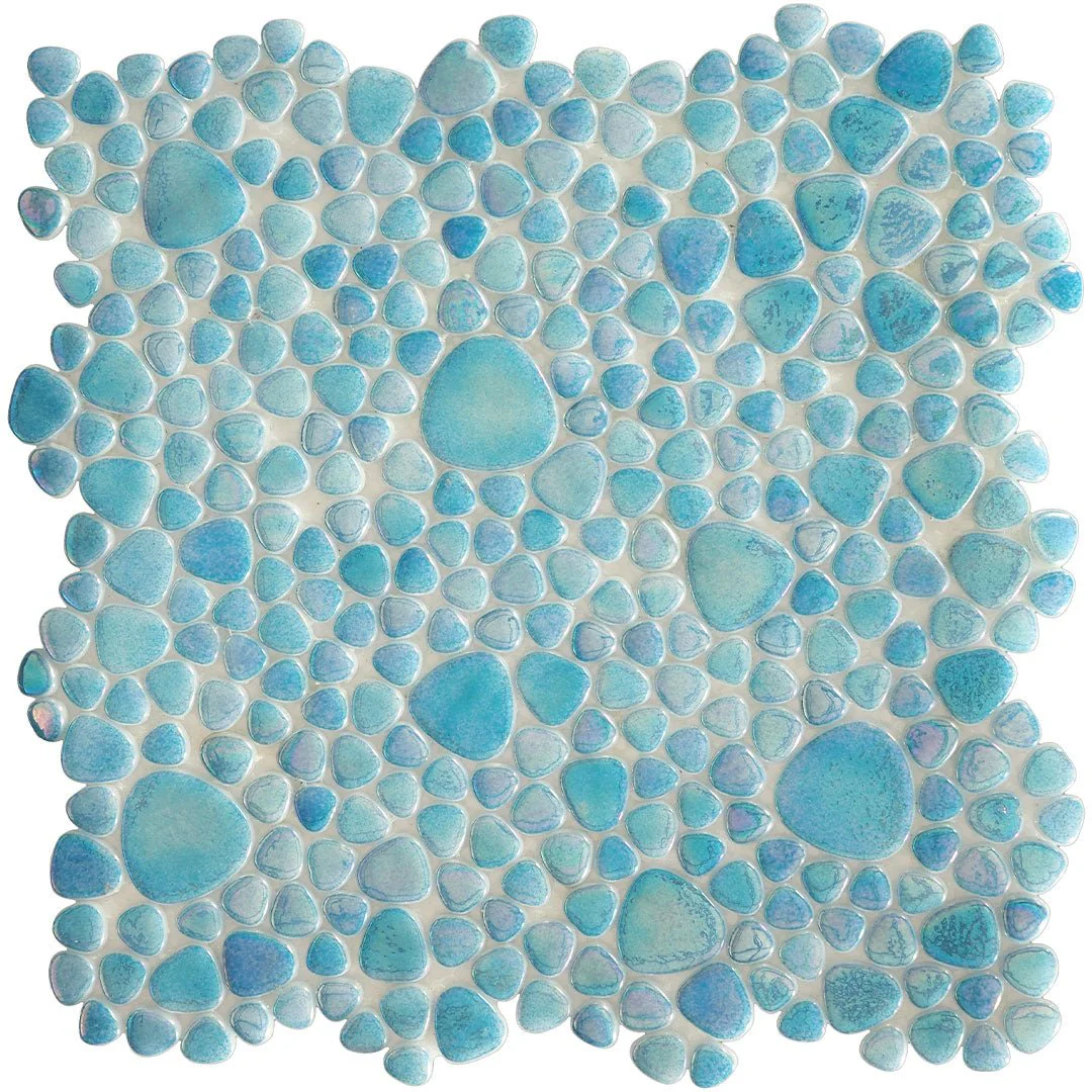 Coastline, Mixed Pebble - Glass Tile