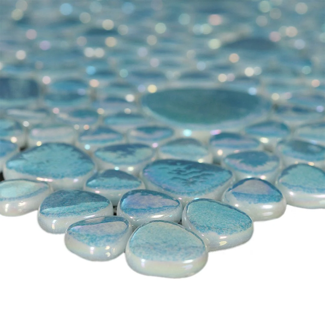 Coastline, Mixed Pebble - Glass Tile - Image 3