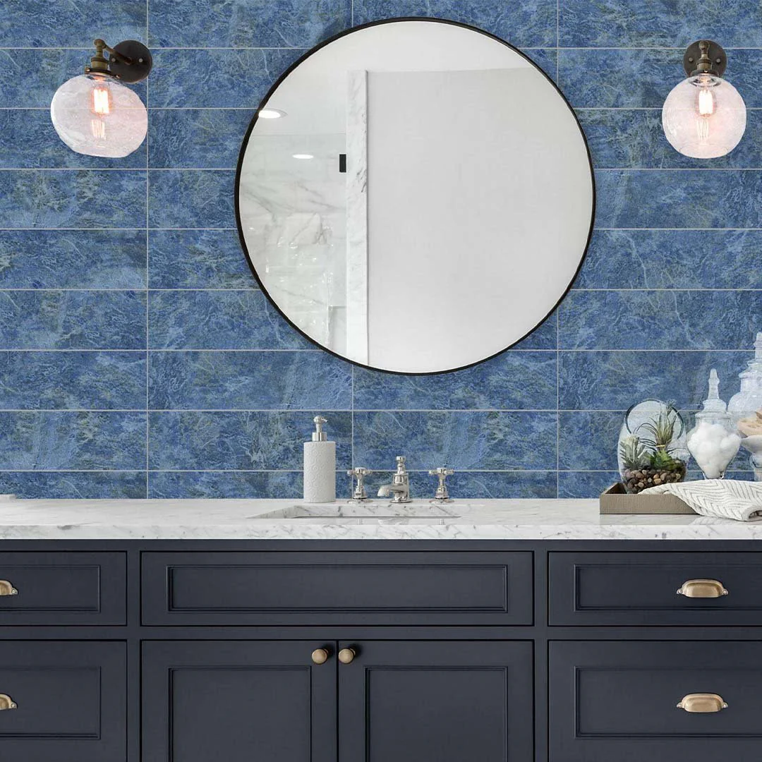 Cobalt, 6" x 20" - Porcelain Tile - Image 2