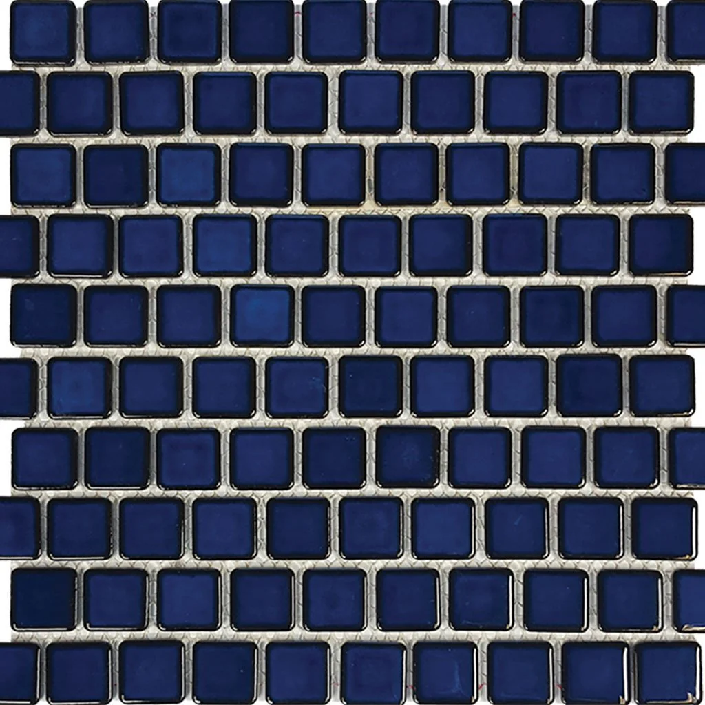 Cobalt Blue, 1" x 1" - Porcelain Pool Tile