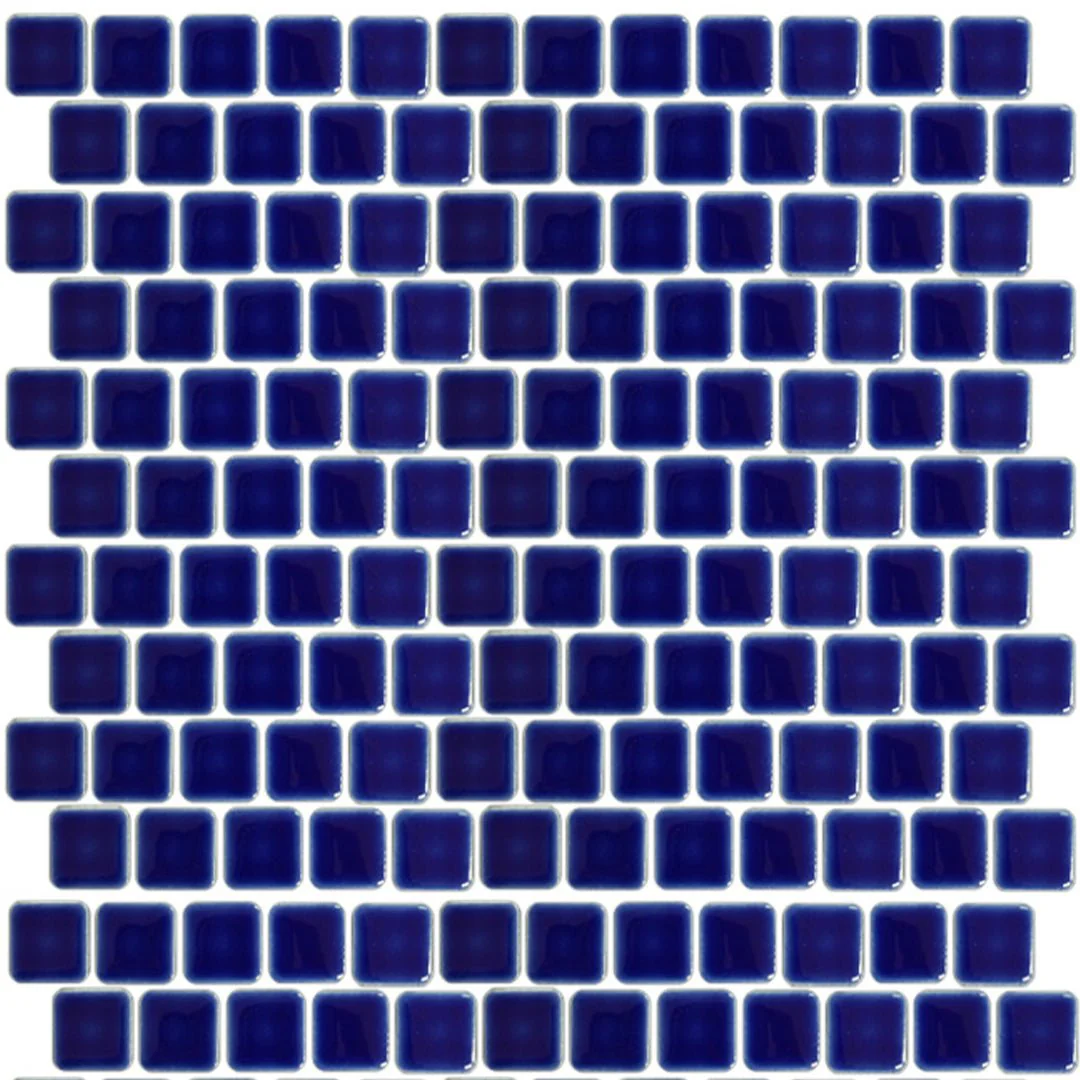 Cobalt Blue, 1" x 1" - Porcelain Pool Tile