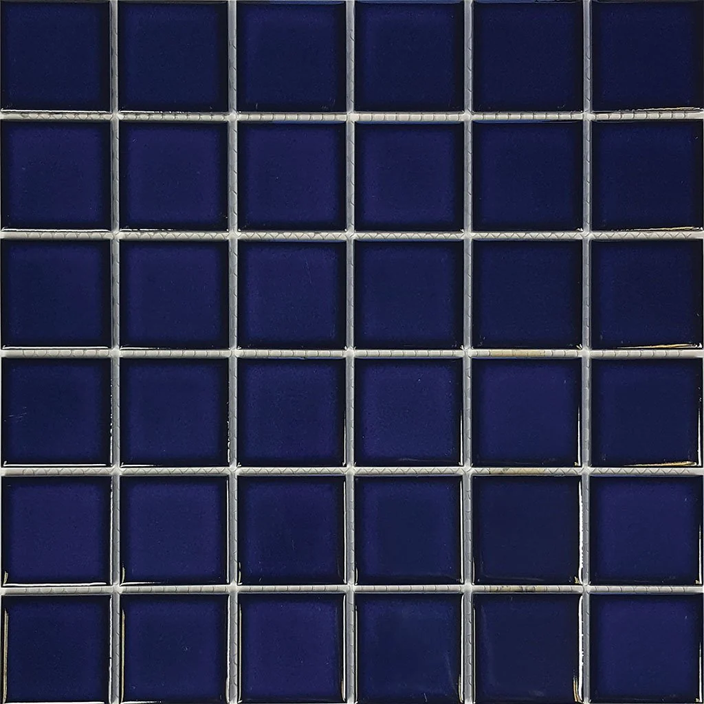 Cobalt Blue, 2" x 2" - Porcelain Pool Tile