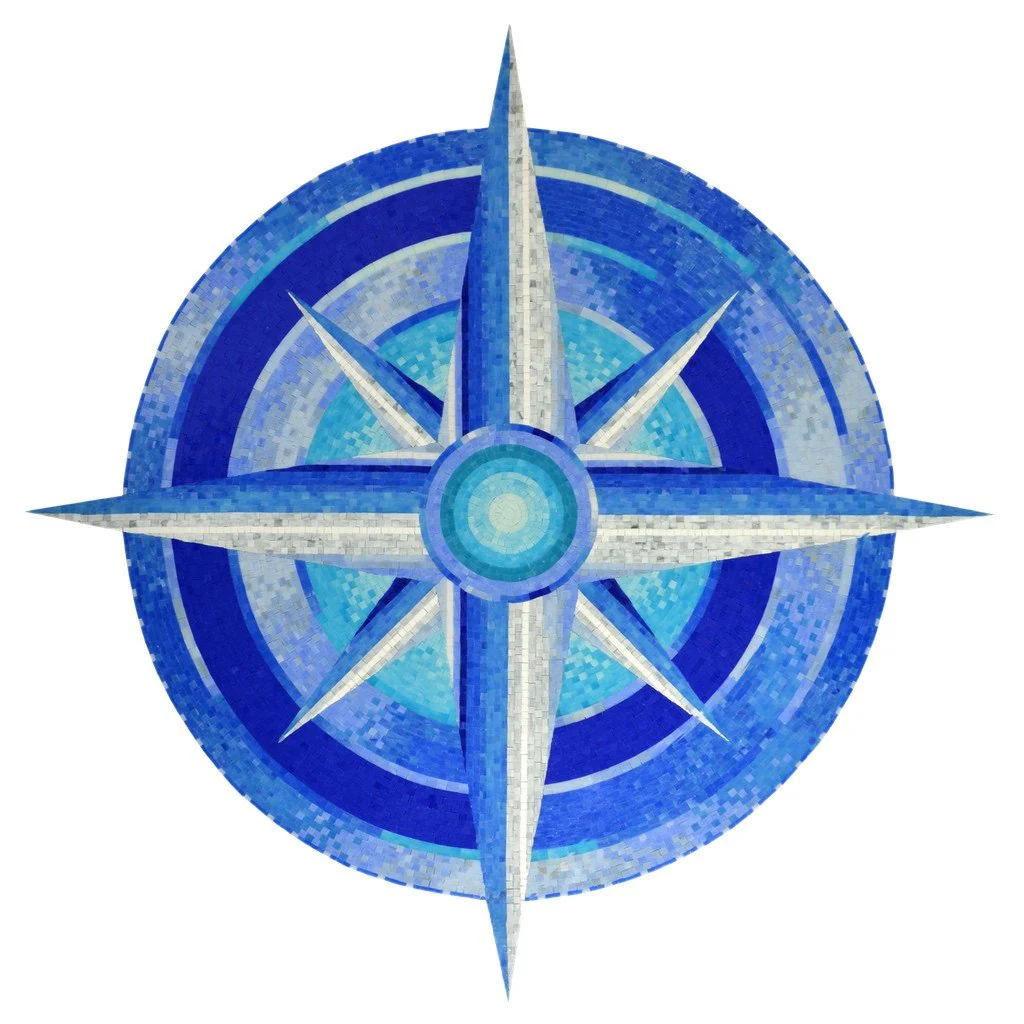 Compass - Pool Mosaic