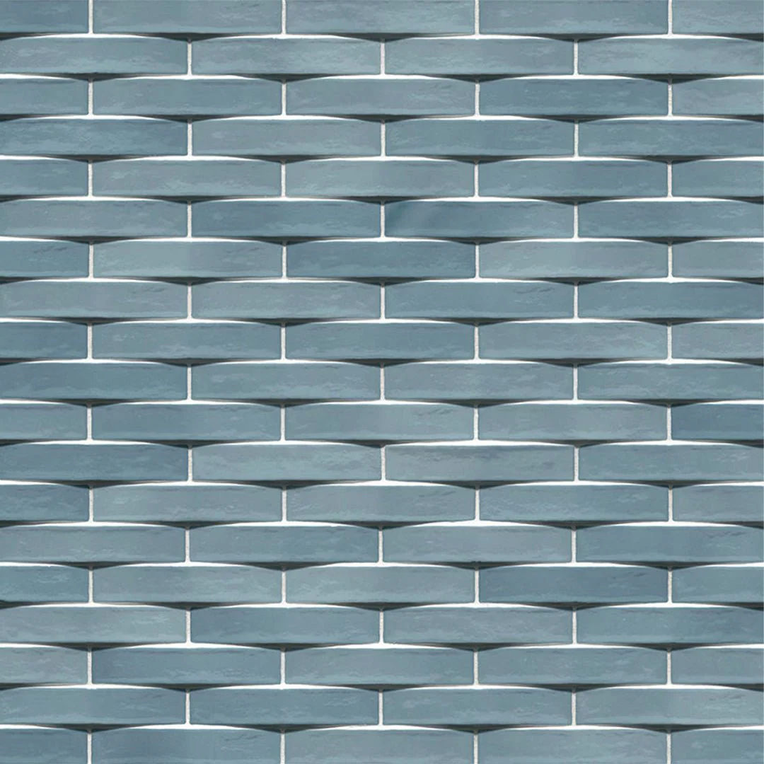 Convex Aqua, 2" x 10" - Ceramic Tile - Image 8