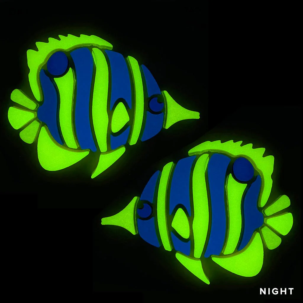 Copperband Butterflyfish, Left and Right - Glow in the Dark Pool Mosaics - Image 2