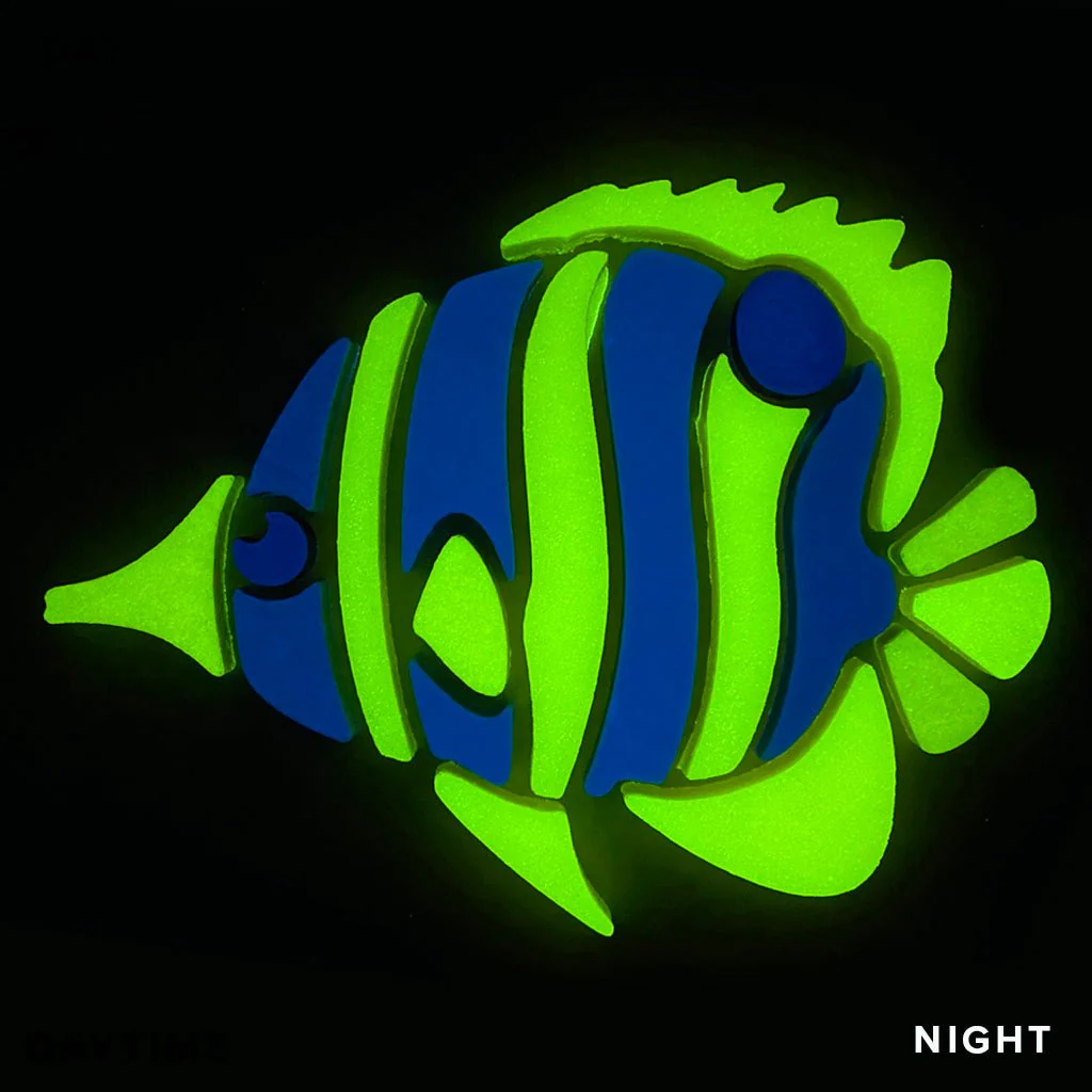 Copperband Butterflyfish, Left - Glow in the Dark Pool Mosaics - Image 2